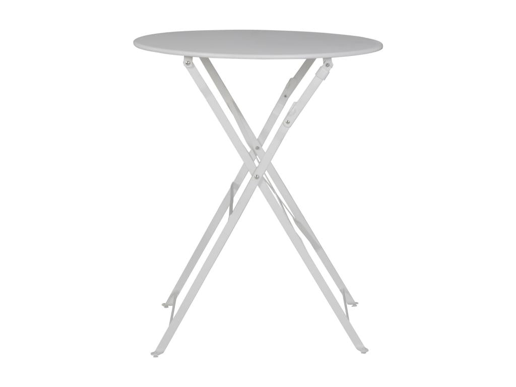 Table et chaises pliantes bistrot balcon terrasse- 2 places - Blanc - Chicyla KNOO70133