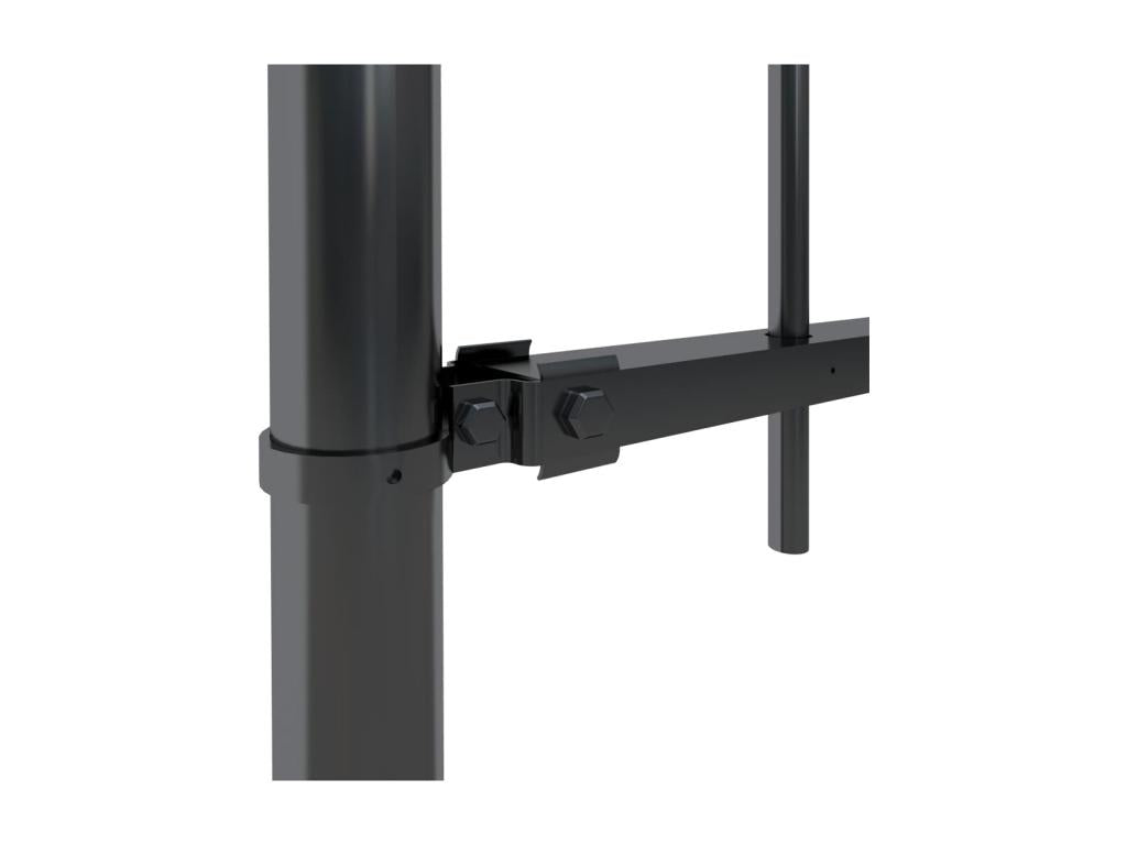 Clôture de jardin avec dessus en lance Acier 3,4x1,2 m Noir RYLC32269