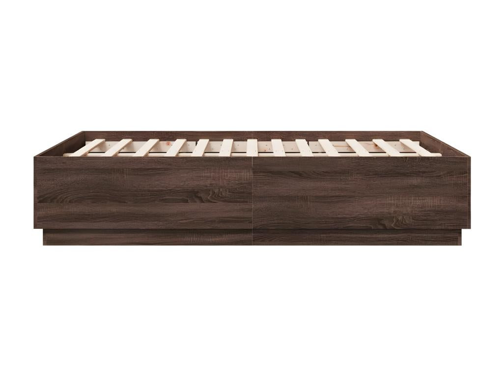 Cadre de lit sans matelas chêne marron 120x190 cm RNXX04610