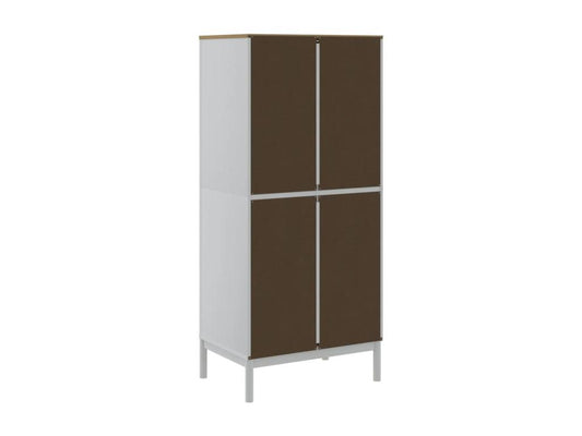 Garde-robe FLORO blanc 77x53x171 cm bois massif de pin KQVT63948