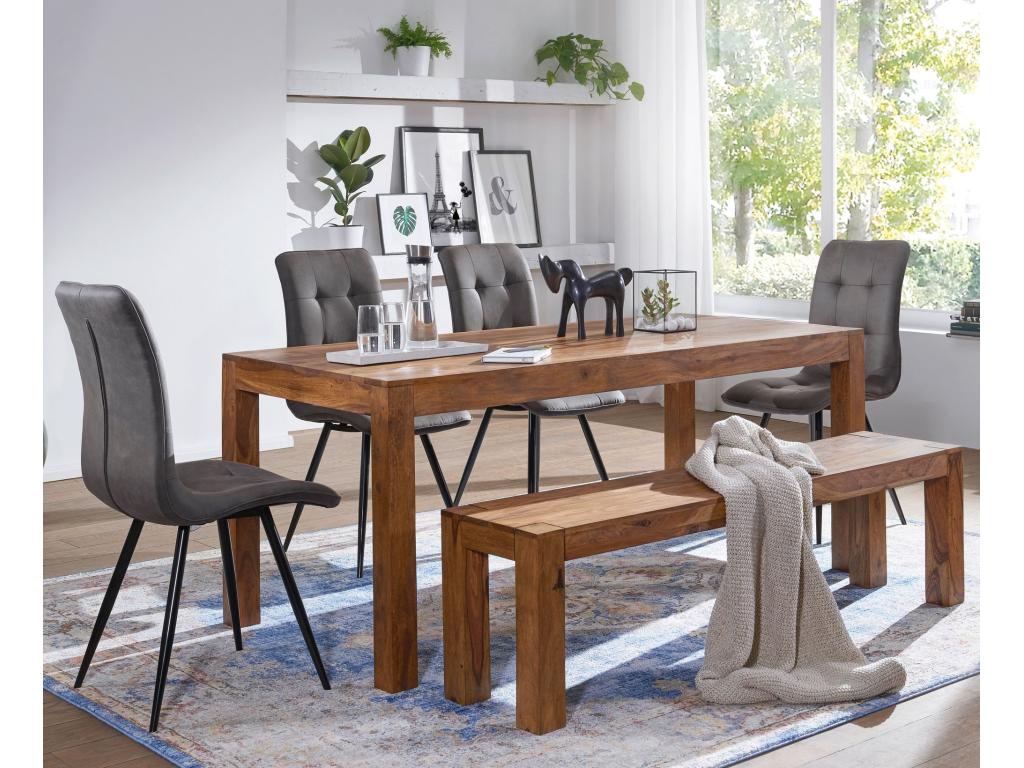 Banc de cuisine Bois Massif Salle à manger Banque Banc salle à manger ODDL36736