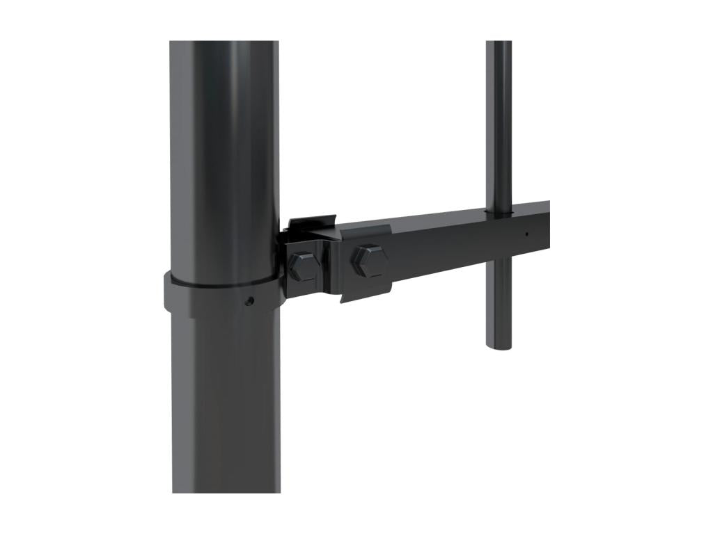 Clôture de jardin avec dessus en lance Acier 8,5x0,8 m Noir HQHM21889