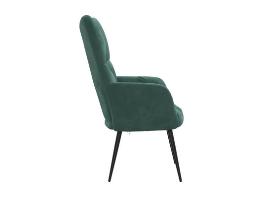 Fauteuil de détente Vert foncé Velours JHQG16846