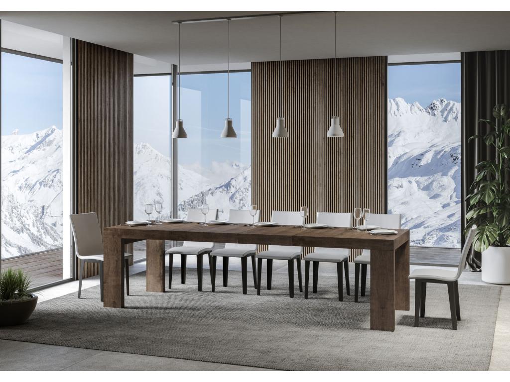 Table extensible 90x160/264 cm Roxell Premium Noyer PJVK72074