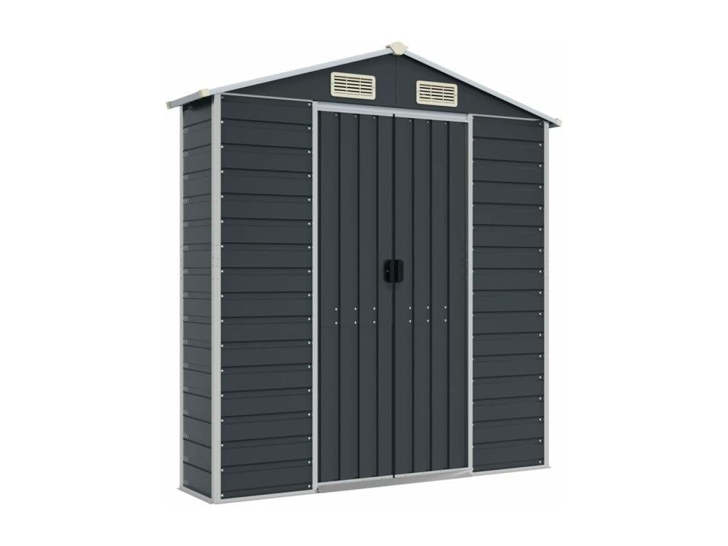 Abri de jardin anthracite 191x130x198 acier galvanisé YNXS88864