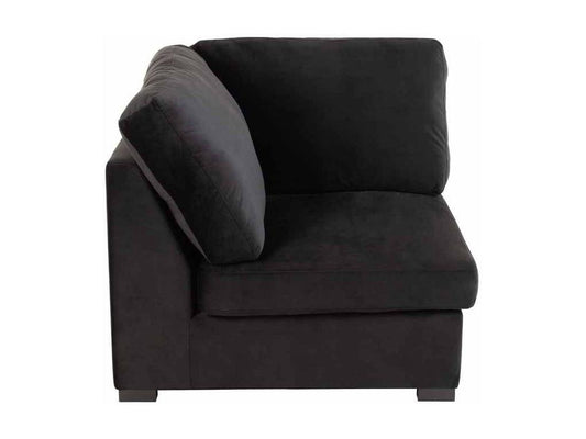 Fauteuil Design en Velours Chicyla 108cm Noir NKNE94701