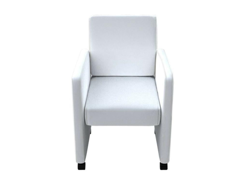 Chaises de salle à manger 4 pcs Blanc Similicuir 2 ZIHO42159