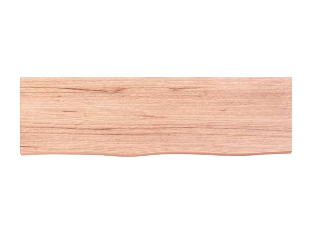 Etagère murale marron clair 100x30x2cm bois chêne massif traité NHEM62353