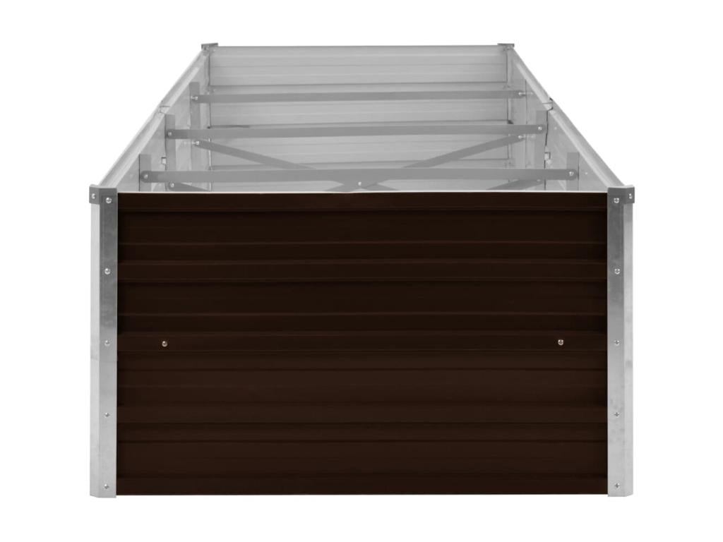 Jardinière Marron 320x80x45 Acier galvanisé ISNU05632