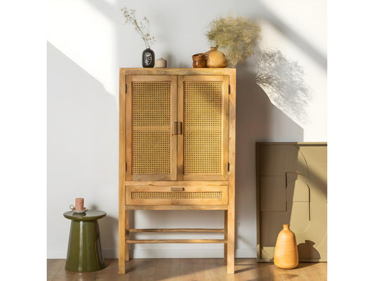 Chicyla - Table d'appoint en céramique 35cm - Vert mousse PLSS25186