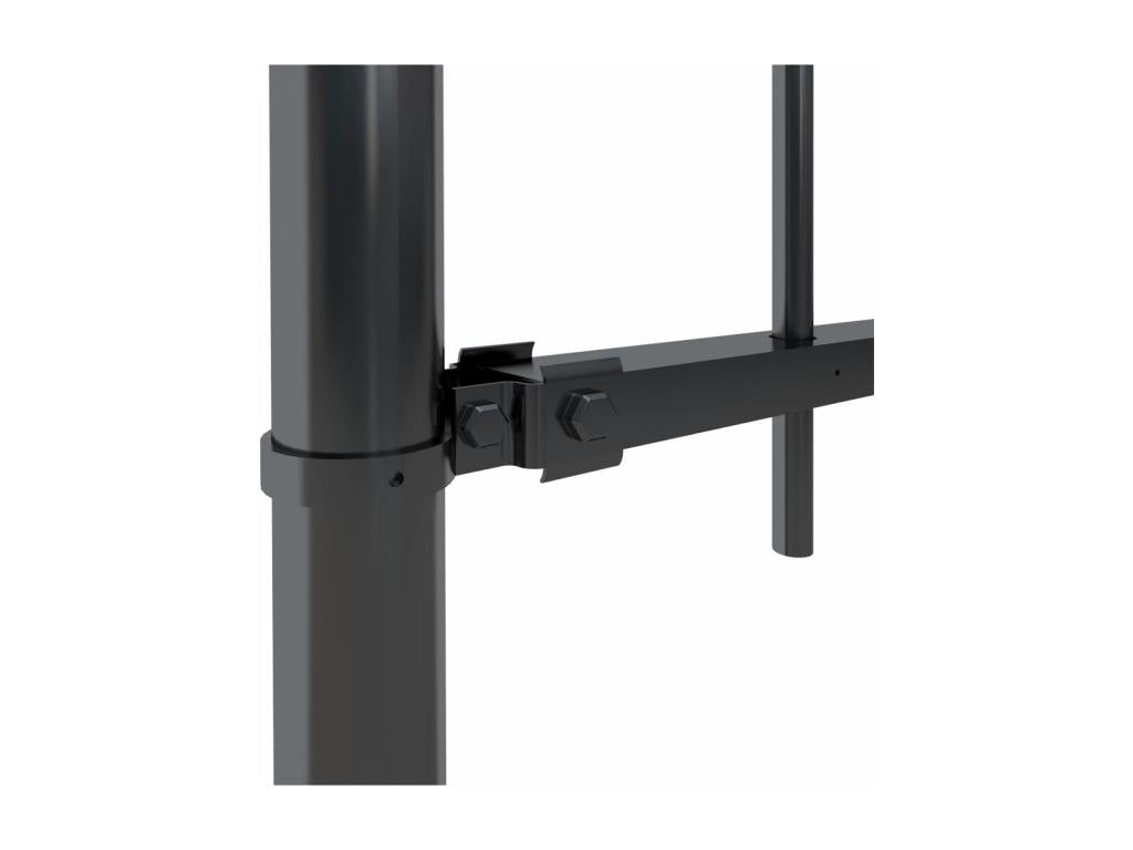 Clôture de jardin avec dessus en cerceau Acier 5,1x0,6 m Noir ELDS41980