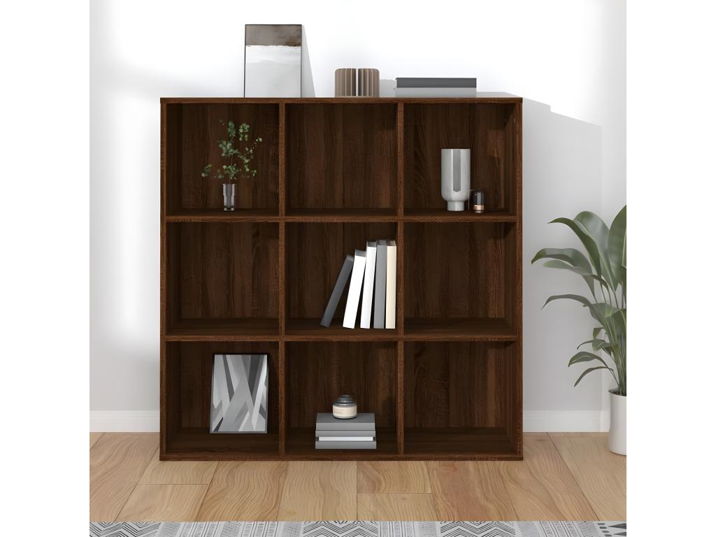 Armoire à livres Chêne marron 98x30x98 cm