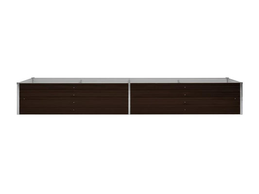 Jardinière Marron 320x80x45 Acier galvanisé ISNU05632