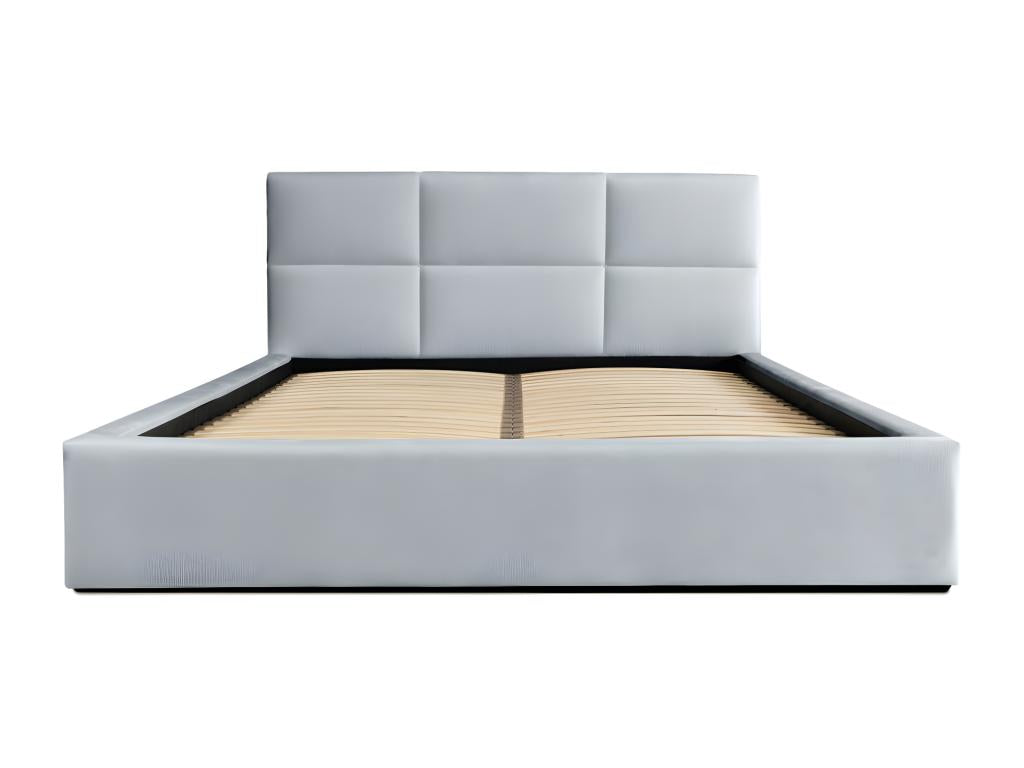 Lit coffre 140x200 Couleuris gris argent - Collection Chicyla NKIM88586