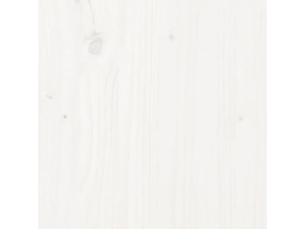 Buffet Blanc 31,5x34x75 cm Bois massif de pin EVFP29319