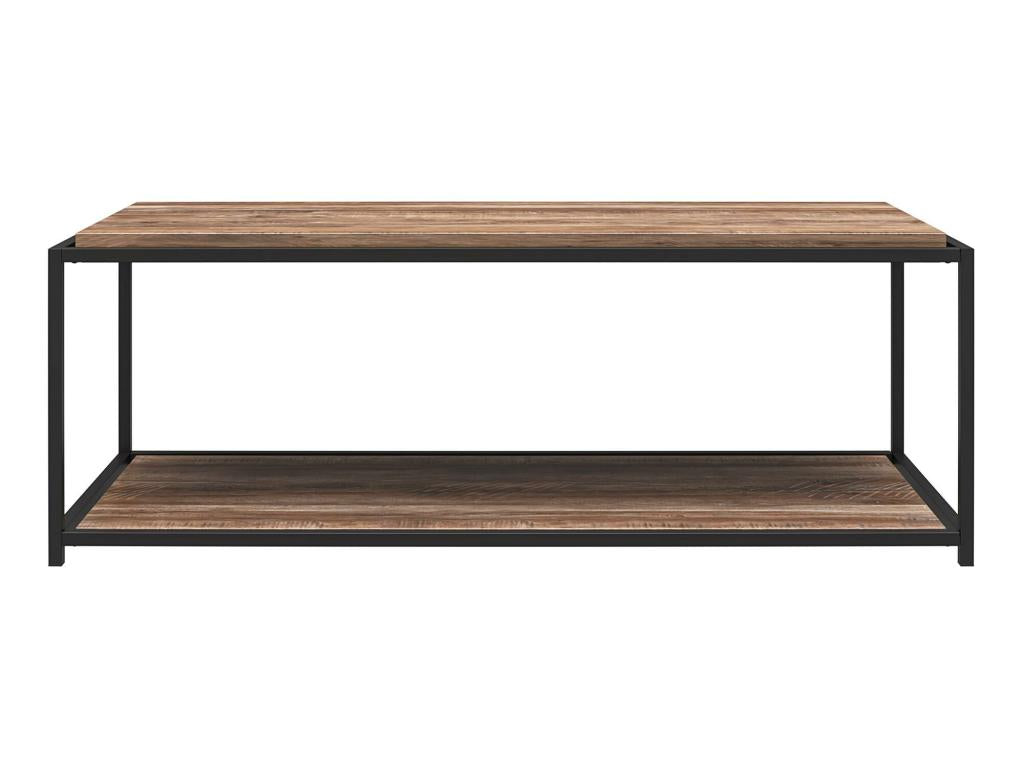 Quincy - Table d'appoint en panneaux de particules mélaminés chêne patiné CCDN33471