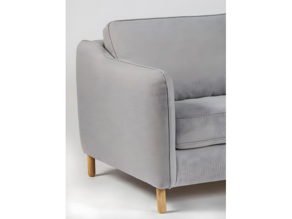Chicyla - Canapé convertible express 2 places en tissu - Gris clair YQQO03989