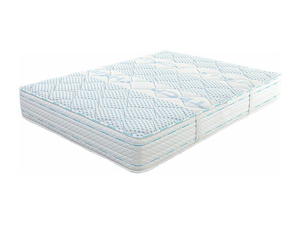 Chicyla - Pack Matelas Sommier Tapissier Gris 140x190 cm 2 Oreillers 1 Couette GXCH21750