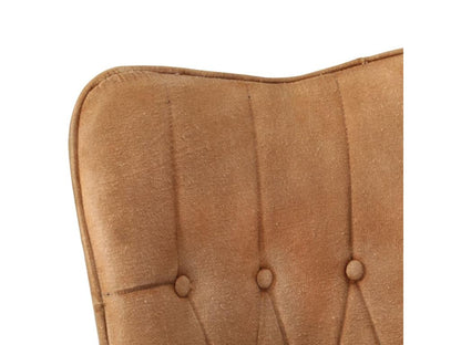 Fauteuil à oreilles Marron Toile SUIR59909