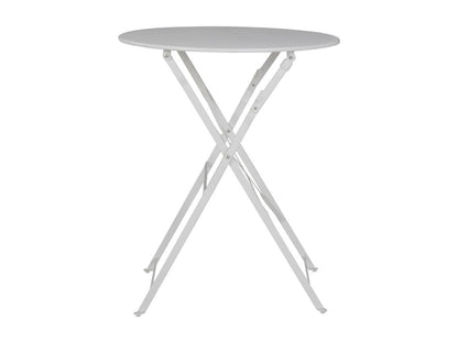 Table et chaises pliantes bistrot balcon terrasse- 2 places - Blanc - Chicyla KNOO70133