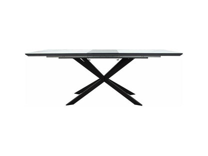 Table à manger extensible Laviecasa MDF marbre gris-noir160-200x80x77 cm RGCI35009