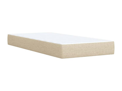Sommier à Chicyla de lit et matelas Crème 90x190 cm Tissu DAWO95995