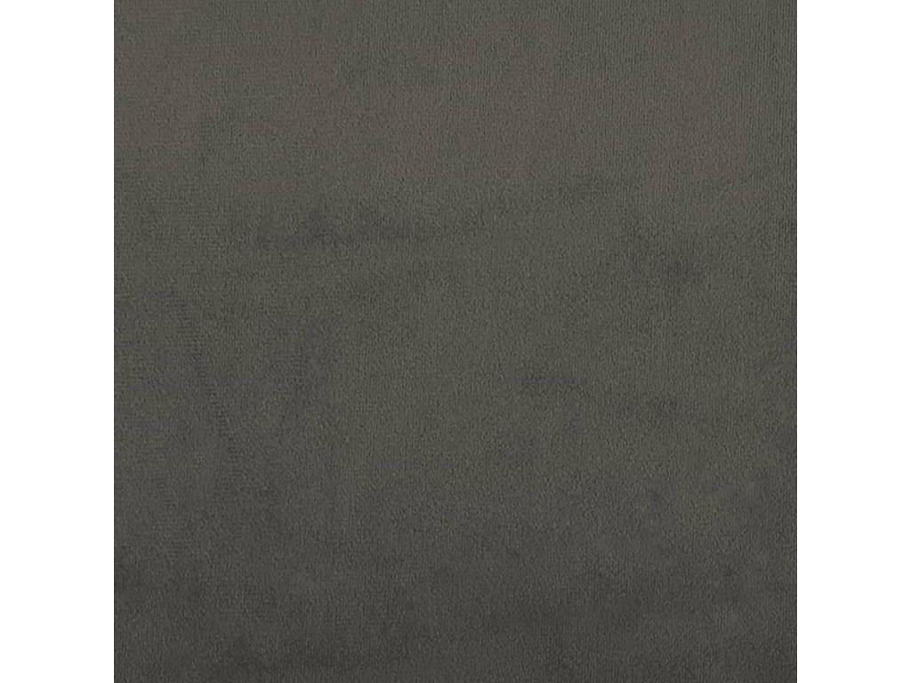 Sommier à Chicyla de lit et matelas gris foncé 120x190cm velours XPRE02899