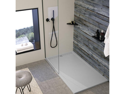 Receveur de douche Gris 7035 finition Lisse Domopure CACH grille de couleur - 210x90 cm VIQL33601