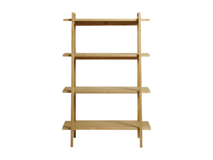 Bibliothèque en bois d'épicéa en couleur marron clair Chicyla WPXH15639