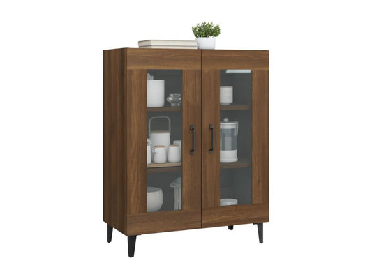 Buffet chêne marron 69,5x34x90 cm bois d'ingénierie ICGL95819