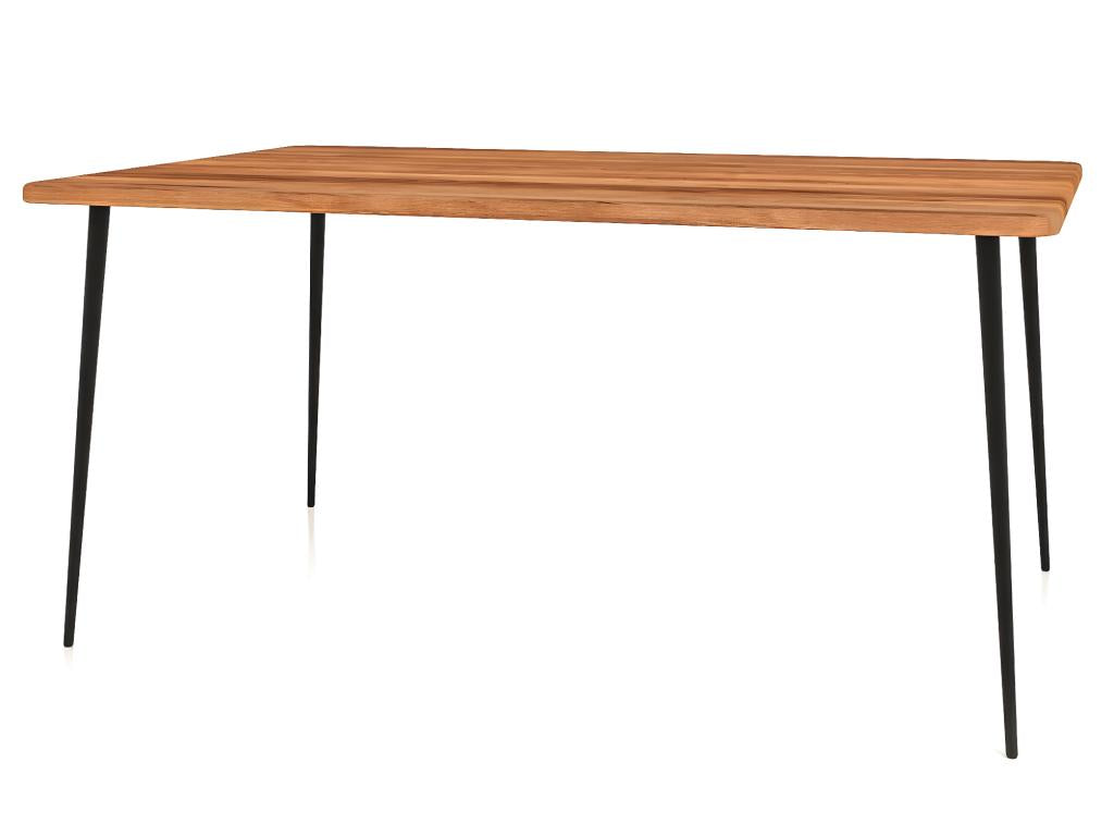 Chicyla - Table en cœur de hêtre huilé naturel 100x120 XGVM54621