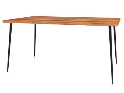 Chicyla - Table en cœur de hêtre huilé naturel 100x120 XGVM54621