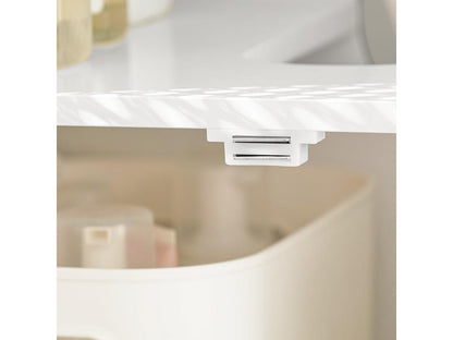 Meuble Sous-lavabo Meuble Sous-vasque À 2 Étages Et 2 Portes Meuble De Salle De Bain BZr35-w NRGJ45481