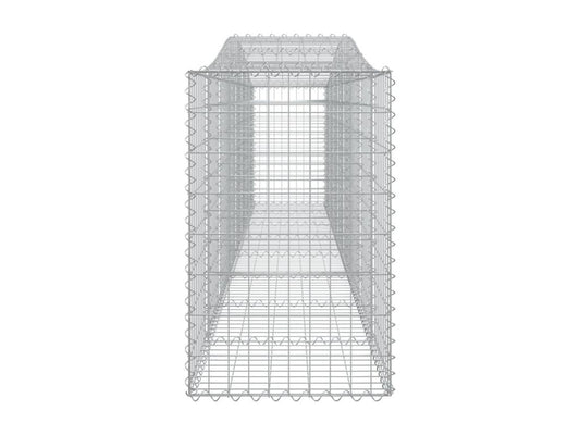Paniers à gabions arqués 3 pcs 400x50x80-100 Fer galvanisé AWWR21017