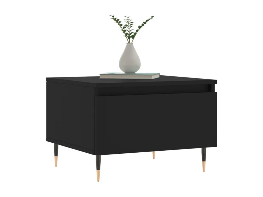 Tables basses 2 pcs noir 50x46x35 cm bois d'ingénierie NJPI93744