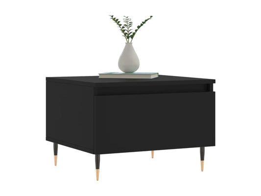 Tables basses 2 pcs noir 50x46x35 cm bois d'ingénierie NJPI93744