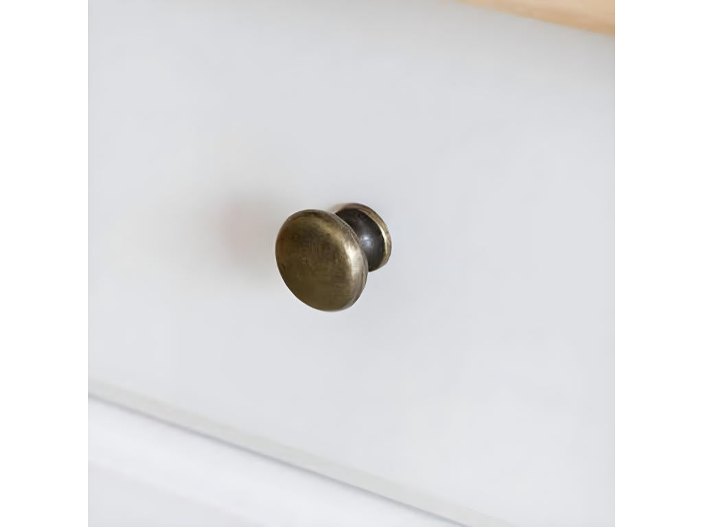 Bureau avec 2 tiroirs en bois Couleuris blanc - Longueur 120 x Profondeur 55 x Hauteur 77 cm UQJB51509