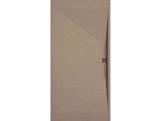 Receveur de douche Chicyla finition Ardoise Chicyla SIDE grille de couleur - 90x80 cm HYJF63276