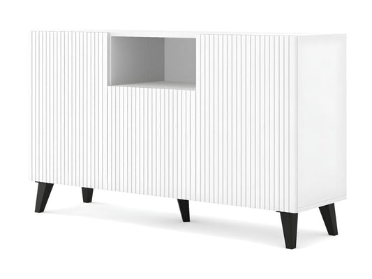 Commode Laviecasa B 150 cm 2D1DM blanc mat pieds noirs WUKX10342