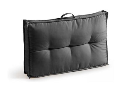 Lot 2 coussins palette dossier polyester gris 60x40x12 cm SFYN30446