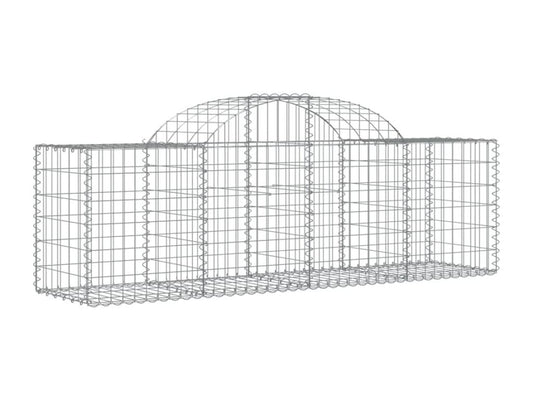 Paniers à gabions arqués 20 pcs 200x50x60-80 fer galvanisé XNVZ63259