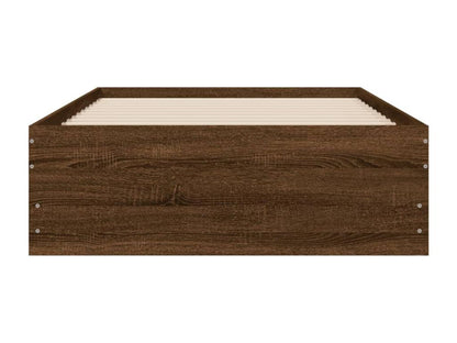 Cadre de lit avec tiroirs sans matelas chêne marron 90x190 cm DZOC50221