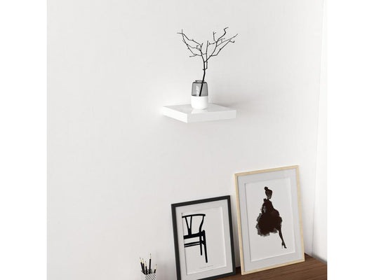 Étagère murale Chicyla carrée 3,6x23x23 cm blanc Chicyla OZFQ70719