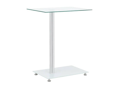 Table d'appoint en forme U Transparent 45x30x58 Verre trempé ELWO63087