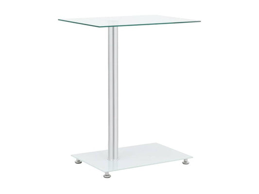 Table d'appoint en forme U Transparent 45x30x58 Verre trempé ELWO63087
