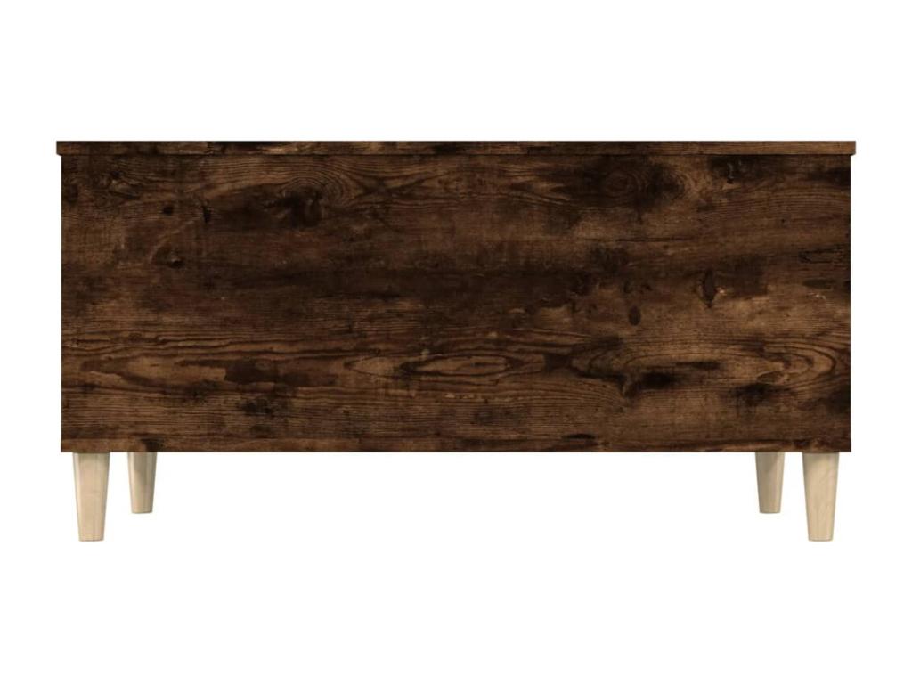 Table basse Chêne fumé 90x44,5x45 cm Bois d'ingénierie QSJU71754