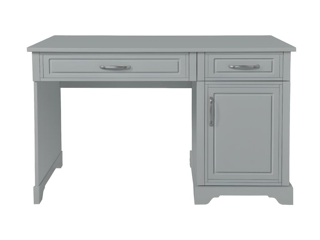 Bureau 2 tiroirs 1 porte Chicyla Gris JQDC21488