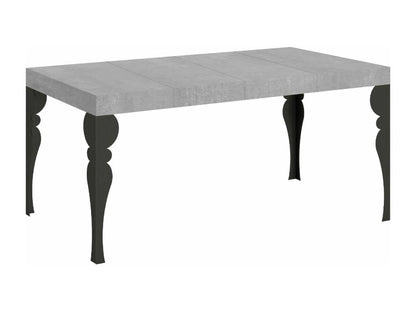 Table extensible 90x130/234 cm Paxon Premium Gris Béton cadre Anthracite CMKF07444