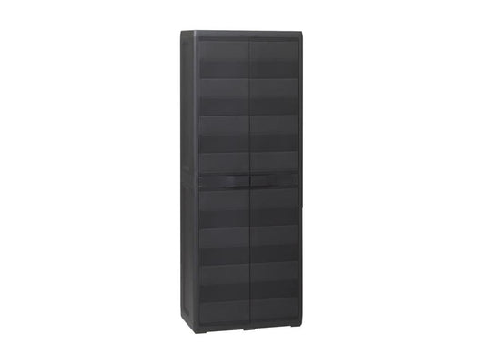 Armoire de rangement de jardin avec 3 étagères Noir JDZI28154