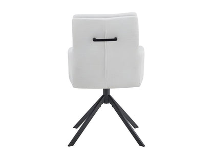 Chaise pivotante en tissu collection Chicyla Couleuris écru RFNY89762